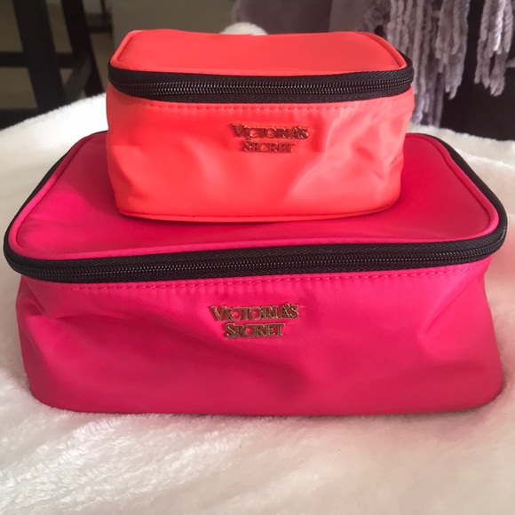Victoria's Secret Handbags - new pink cosmetic cube cases Victoria’s Secret🎁